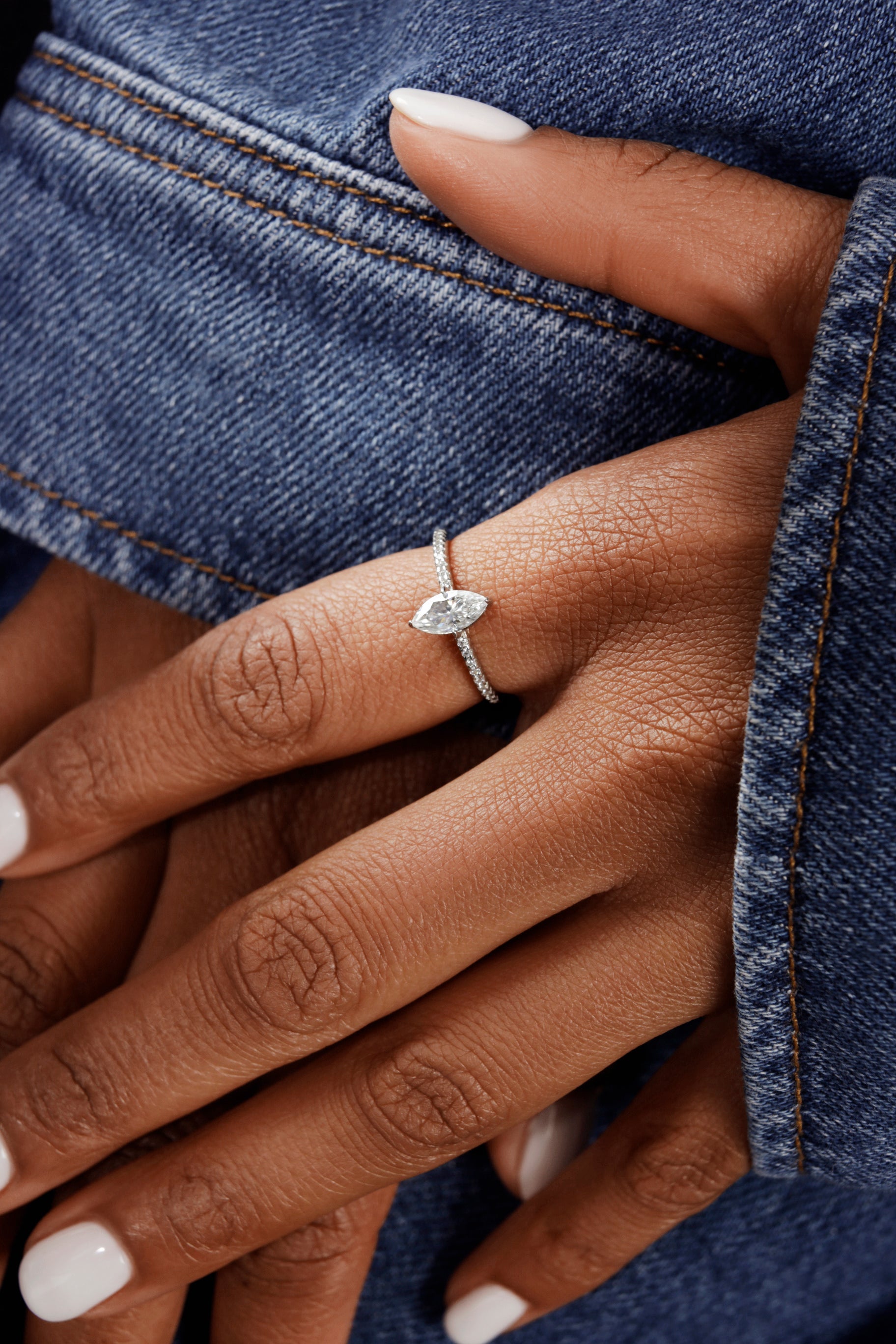 Minimal Marquise Ring