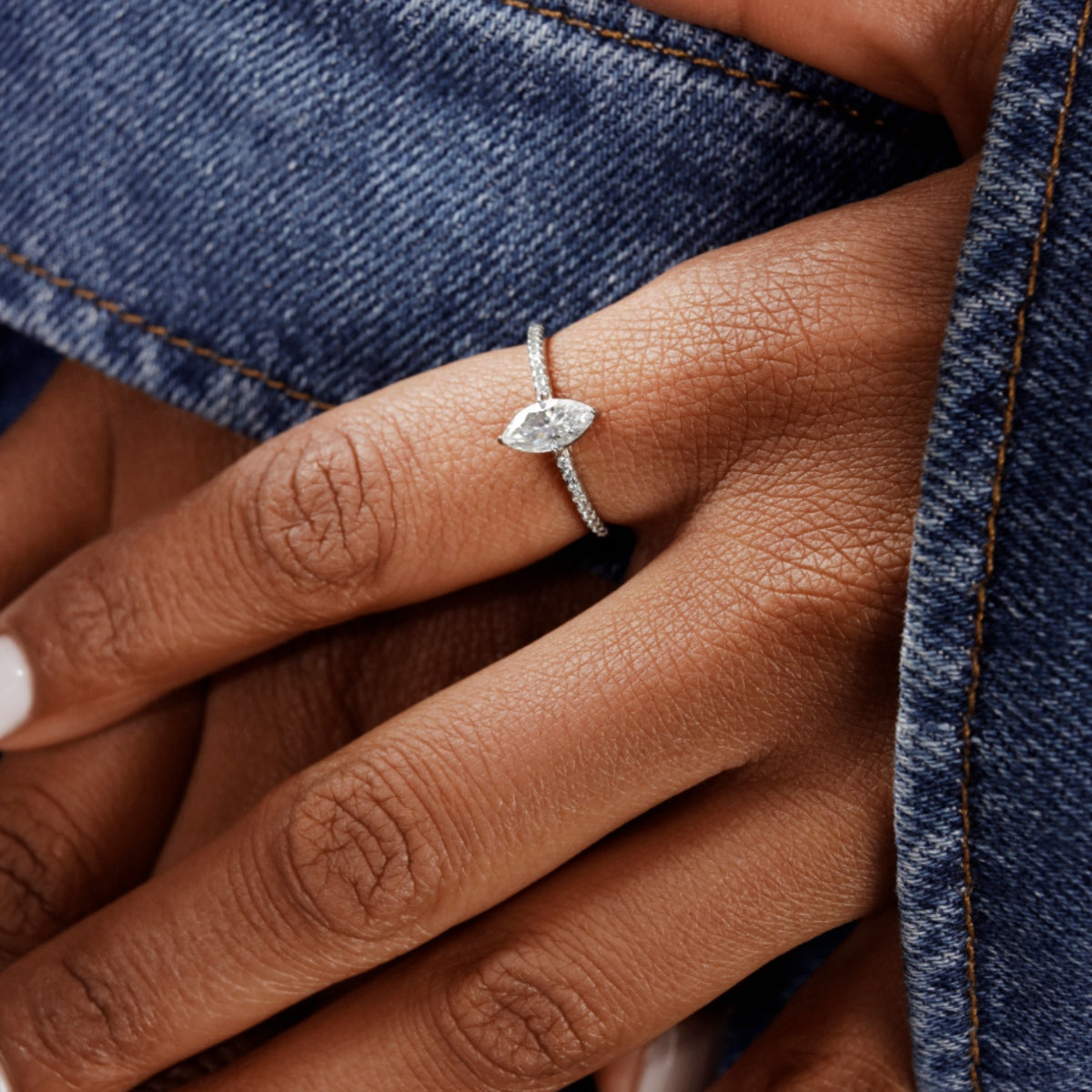 Minimal Marquise Ring
